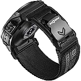 Bandletic Compatible with Garmin Fenix 5 6 7 Watch Band - 22mm Easy-Fit Rugged Nylon Strap with Magnetic Fidlock V-Buckle for Fenix 8 47mm/7 6 Pro/5 Plus/Forerunner 965/945/Approach S62/Instinct 3 2