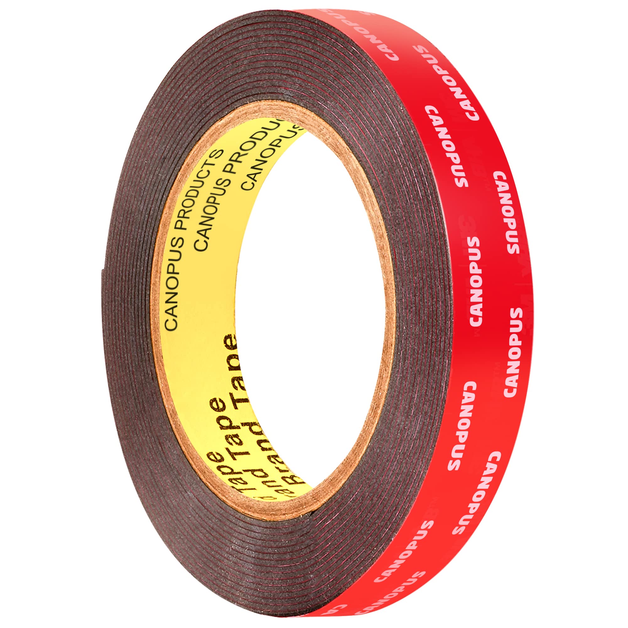 CANOPUS Double Sided Tape 24mm x 2.75m Heavy Duty, 5952 Industrial Waterproof, for Number Plate, Automotive, Indoor and Outdoor Use