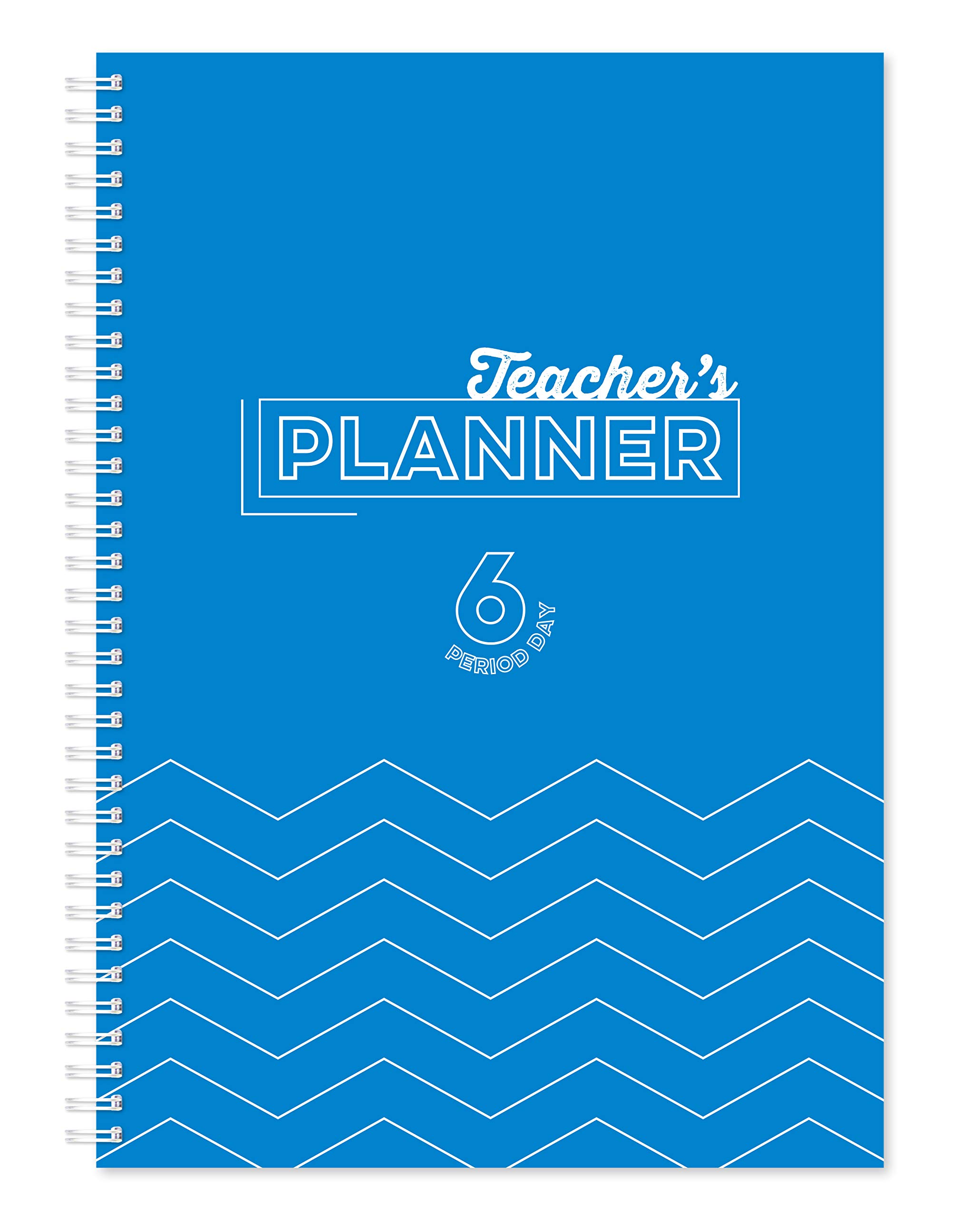 Silvine A4 Teacher's Academic Planner with Durable Hardback Covers and 204 x6 Period Planner Pages, Blue