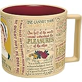 Jane Austen Coffee Mug - Austen's Most Famous Quotes and Depictions - Comes in a Fun Gift Box
