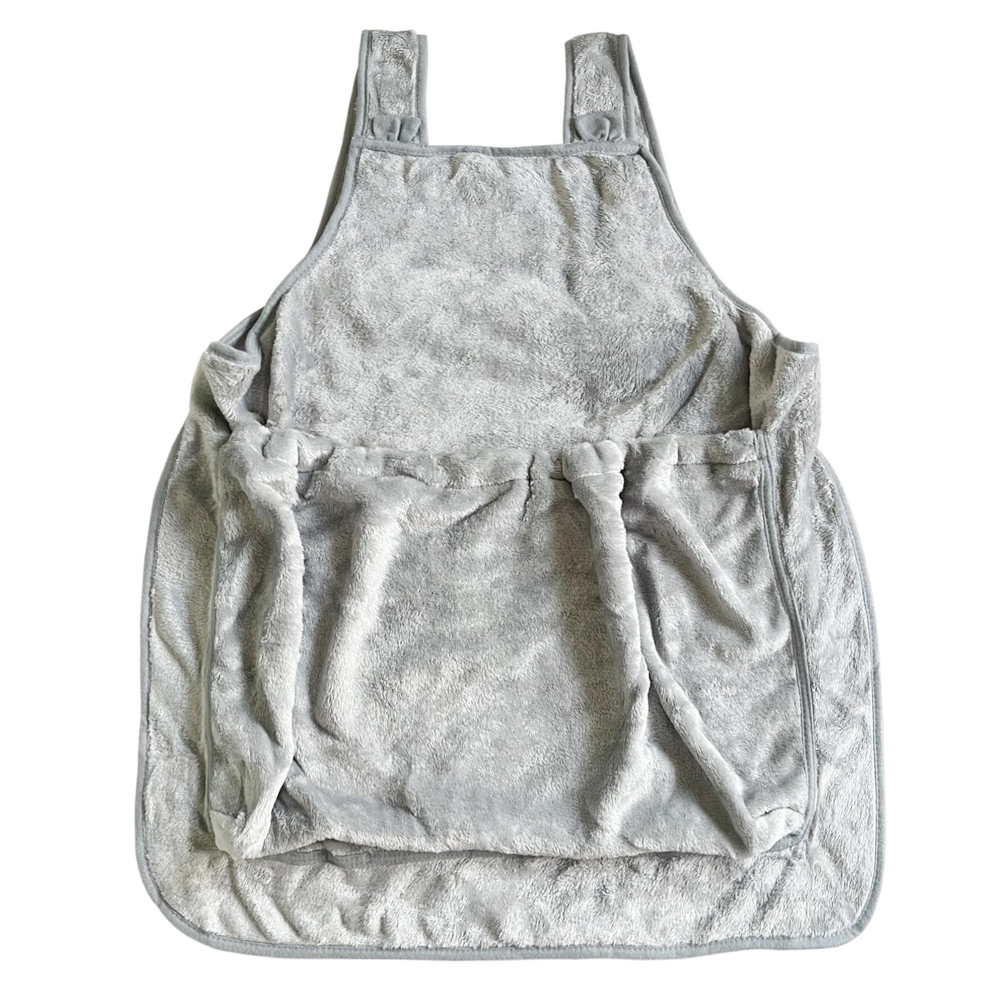 Photo 1 of Pet Plush Carrier Apron with Adjustable Sleeping Bag Hands Free Sling Holder Cat Carrying Bonding Pouch for Small Dogs and Cats (Gray-b)