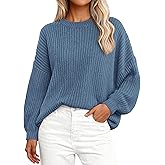 PRETTYGARDEN Fall Sweaters for Women 2026 Fashion Long Sleeve Casual Ribbed Knit Winter Clothes Pullover Jumper Tops
