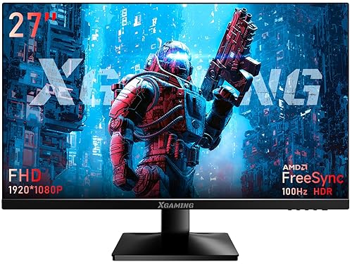 XGaming 27 inch Gaming Monitor, QHD 2560 1440p, 144Hz/165Hz 98 - Main Image
