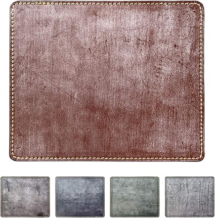 Amazon マウスパッド ブライドル マウスパット レザー 革 ベジタブルタンニンなめし オフィス ビジネス ステーショナリー マウス パッド 敷物 ワインレッド Leo Aoi マウスパッド 通販