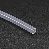 sourcing map Silicone Tubing 4mm ID x 6mm OD, 2m Clear Rubber Air Hose Water view 3