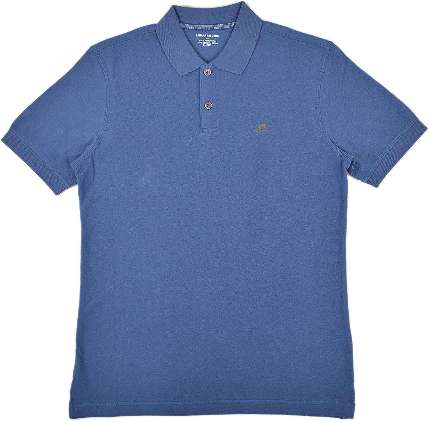 BANANA REPUBLIC Men's Polo TShirt Bright Blue Small at Amazon Men’s