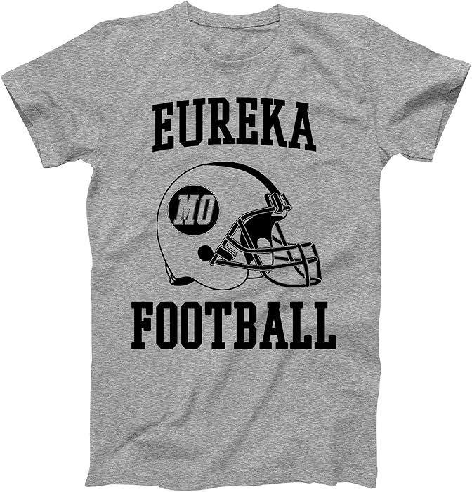 Vintage Football City Eureka Shirt for State Missouri with MO on Retro Helmet Style