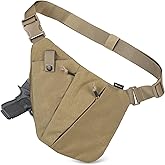 WYNEX Tactical Crossbody Sling Bag,Concealed Carry Bag for Men Women,Anti Theft Crossbody Bags, CCW Bags EDC Carry