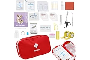 Pet Emergency Kit - Pet First Aid Kit for Dogs and Cats, Dog Camping Essentials, Dog Travel Accessories, Ideal for Home, Trav