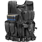Marmot Tactical Vest Durable Mesh Vest with Detachable Belt &amp; Holster | S-XL Tactical Vest,Holster for Subcompact/Compact/Standard Pistol,Detachable Tactical Belt &amp; Holster,1000D,Mesh Vest