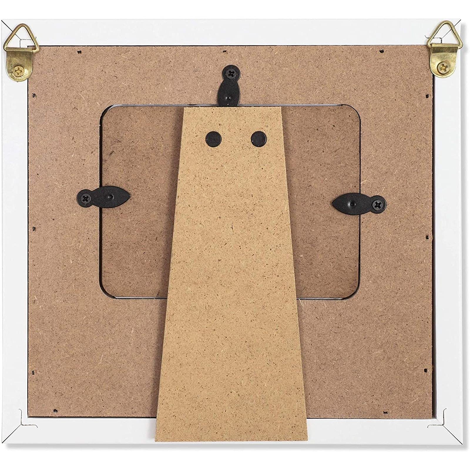 Juvale White Sonogram Keepsake Frame for 4 x 3 Ultrasound Photos (7 x 6.5 Inches)