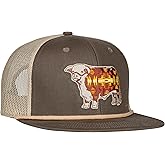 Lazy J Ranch Apache Hereford Bull Classic Trucker Rope Hat - Adjustable Unisex Country Hats