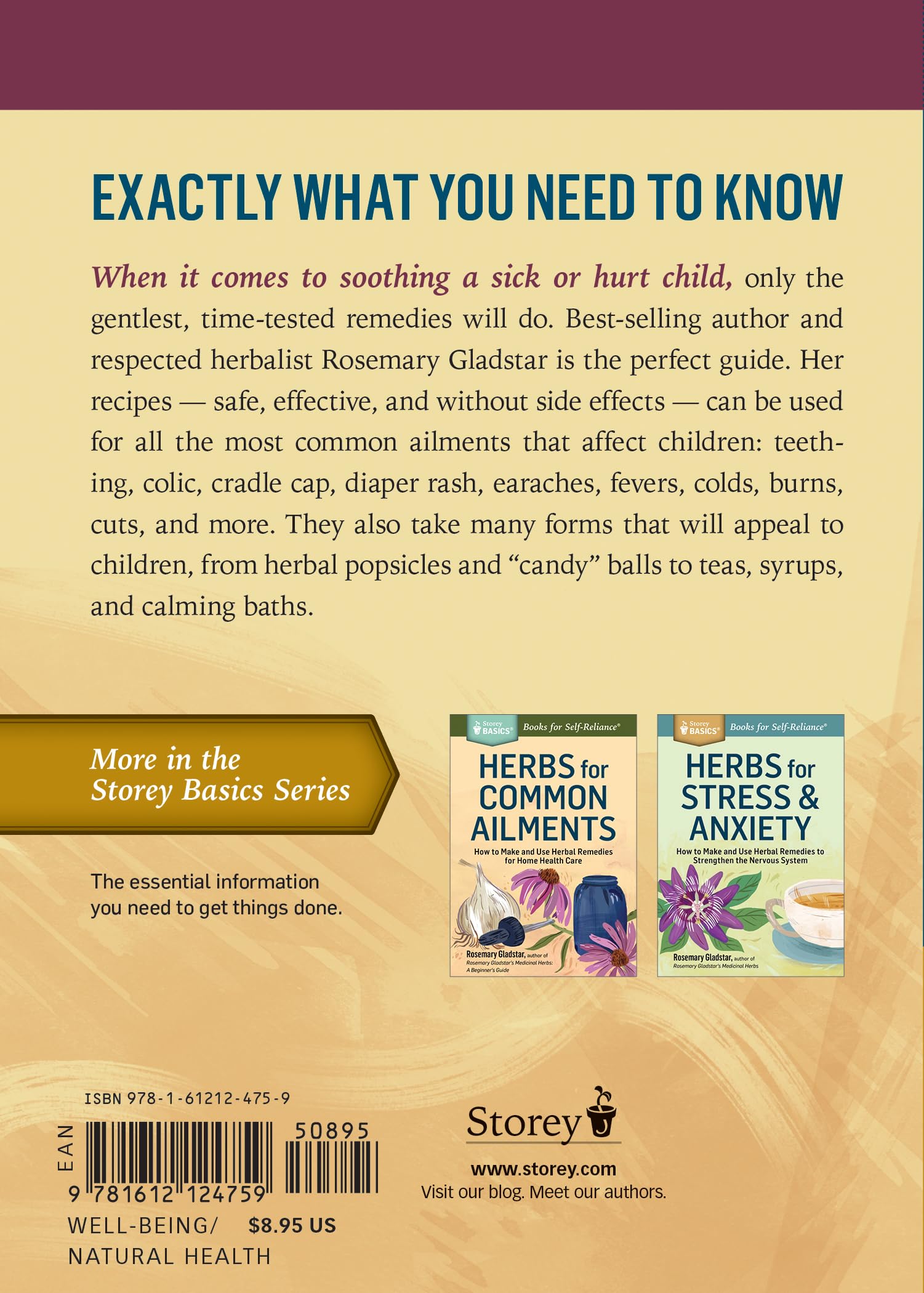 Herbs for Children's Health: How to Make and Use Gentle Herbal Remedies for Soothing Common Ailments (Storey Basics)