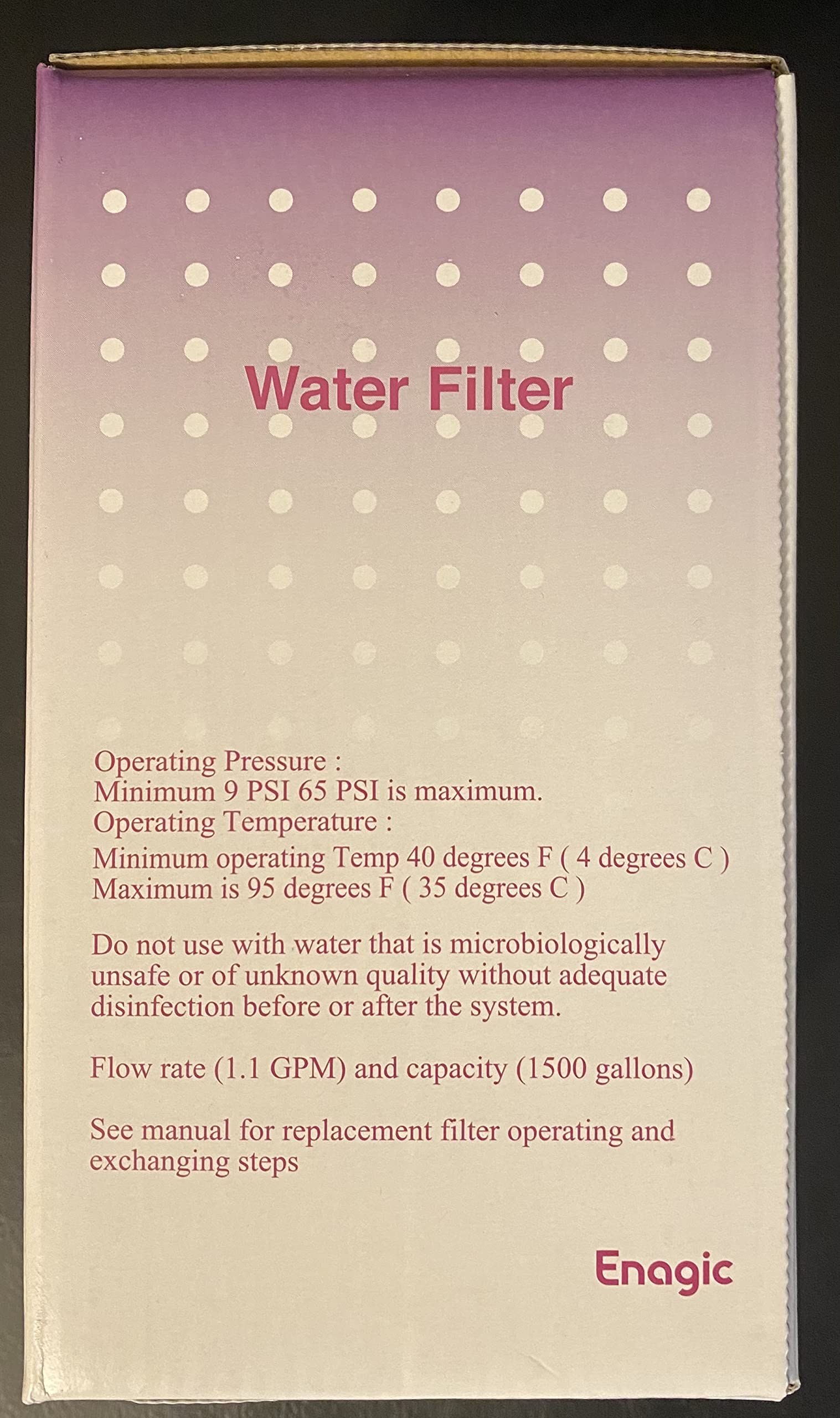 ORIGINAL AUTHENTIC ENAGIC HGN WATER FILTER FOR SD501 SERIES (1 Pack