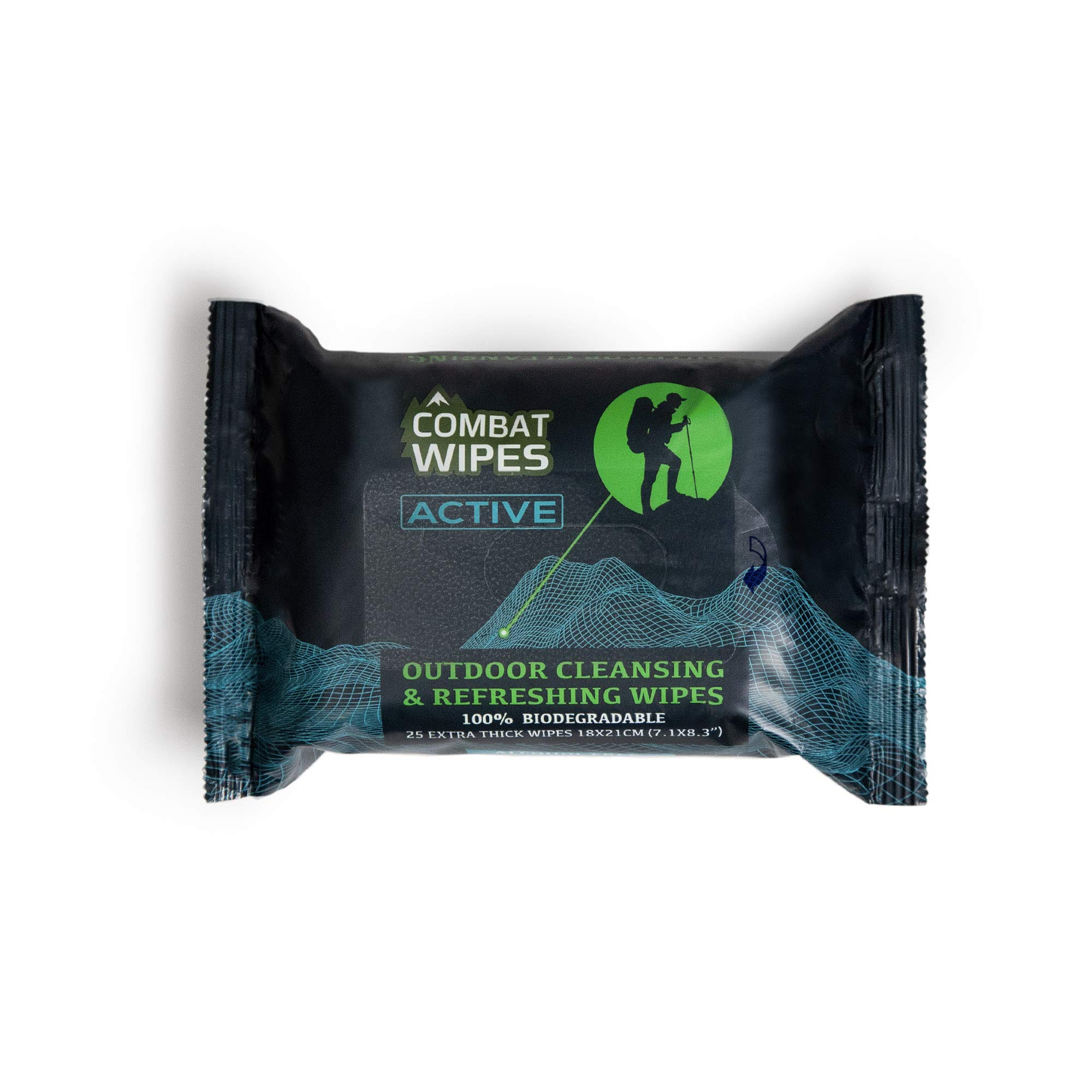 Combat Wipes ACTIVE Outdoor Wet Wipes - Extra Thick