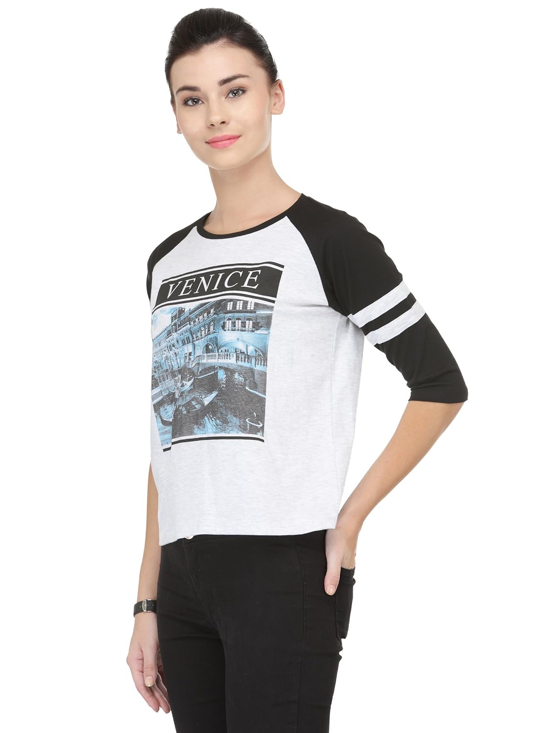 unshackled women's solid t-shirt