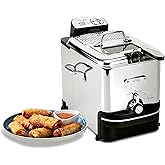 All-Clad Electrics Stainless Steel Deep Fryer with Basket 3.5 Liter Oil Capacity, 2.6 Pound Food Capacity 1700 Watts Dishwash