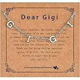 Kivosliviz Gigi Gift from Grandson Granddaughter Women Mothers Day Grandma Jewelry Ideas Gigi Necklace