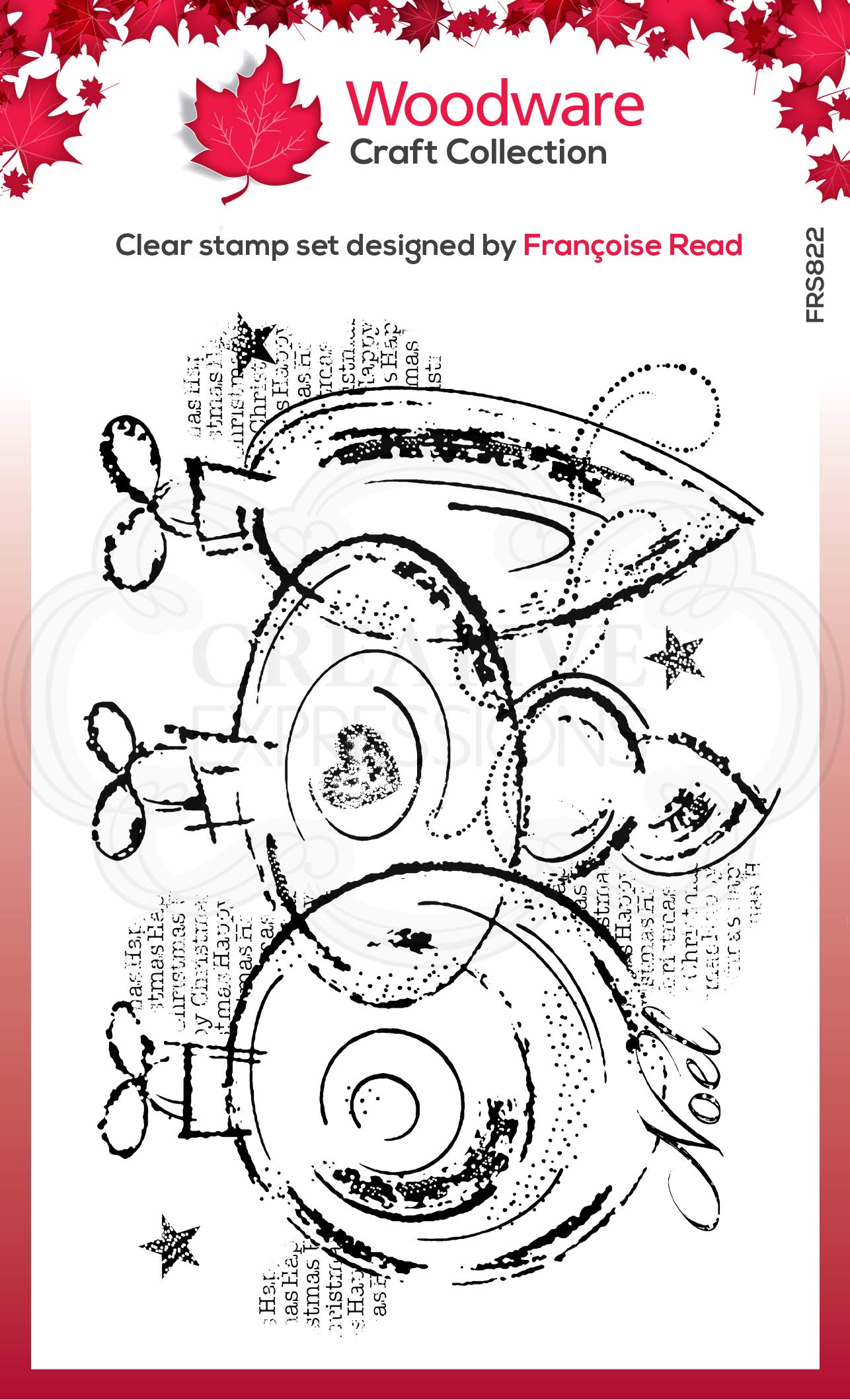 Francoise Collection - Clear Magic Stamp Set - Three Baubles, FRS822