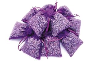OLILLY - 12 Sachets of Lavender from French Provence - Harvest 2024 (Mauve, 12 Sachets)
