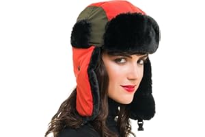 MELIFLUOS DESIGNED IN SPAIN Trapper Hat for Men and Women Russian Warm Fur Ski Fall Winter Hunting