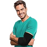 Soft Elbow Pad For Bursitis & Elbow Tendonitis Relief Wrap | Padded Compression Sleeve for Bursitis | Tendonitis Relief Wrap Pads | Tennis Elbows Brace for Women Men | Arm Cushion Brace | Large / XL