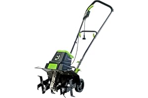 EARTHWISE POWER TOOLS BY ALM Earthwise TC70125 12.5-Amp 16-Inch Corded Electric Tiller/Cultivator, Green