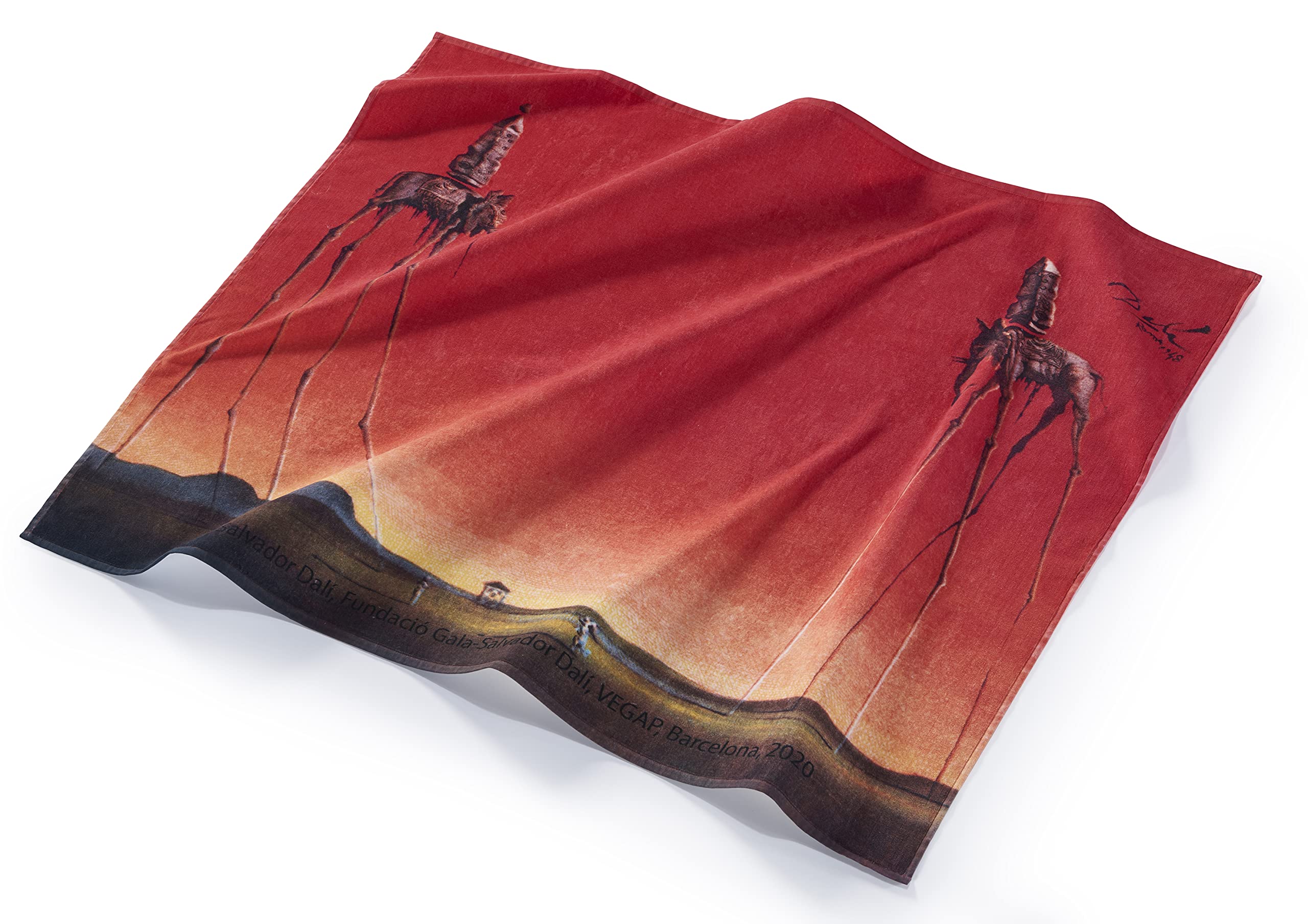 Musearta BT-SD-EL-V424326 Unisex Beach Towel with Artist The Elephants Motif Cotton 120 x 150 cm