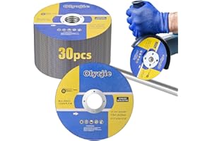 OLYRJIE 30 Pack 4 1/2 in Cut Off Wheel Cutting Wheels for Angle Grinders, Ultra Thin Grinding Wheels, Metal Cutting Discs