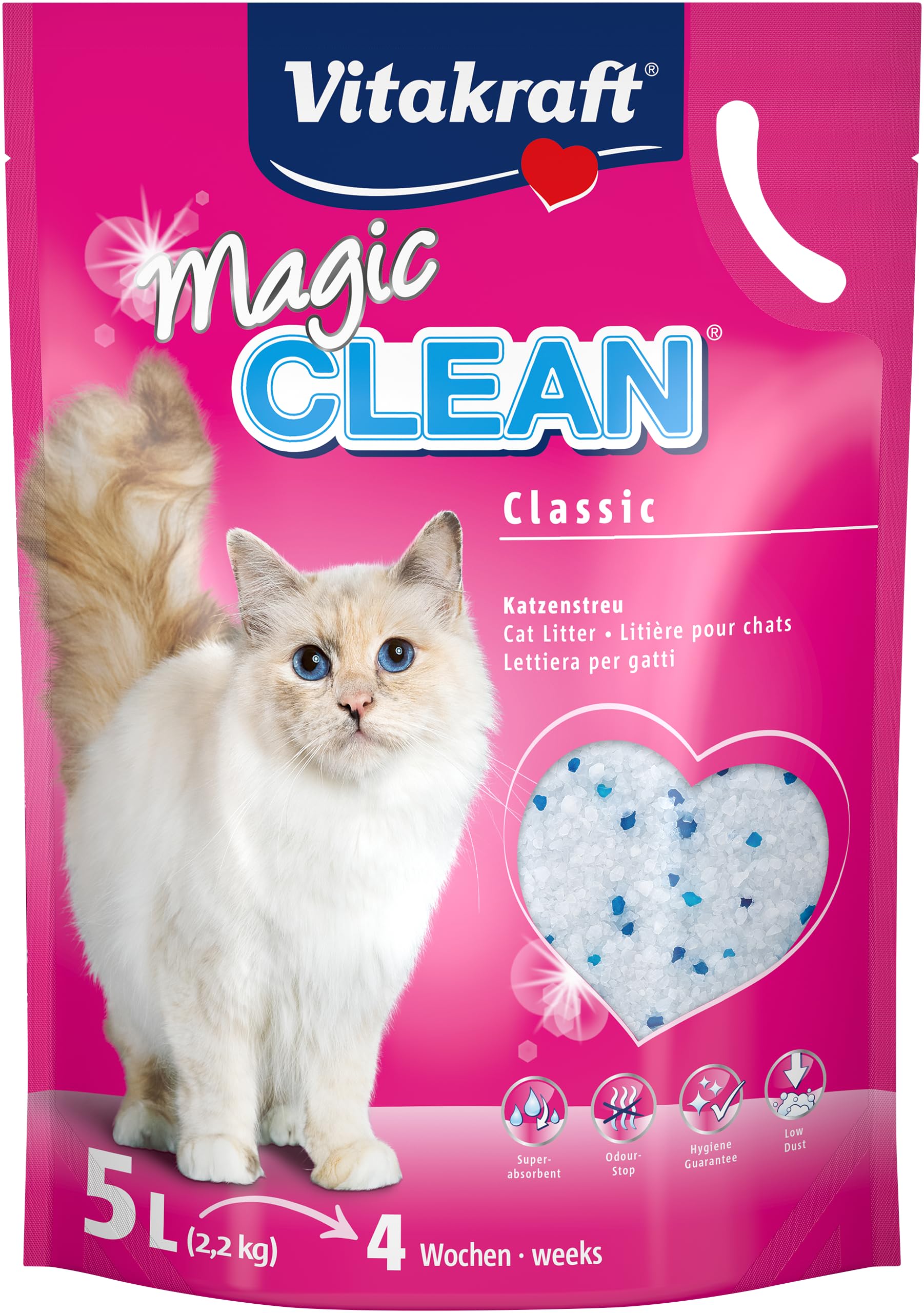 Vitakraft Magic Clean cat litter, 2.2 kg (pack of 1)