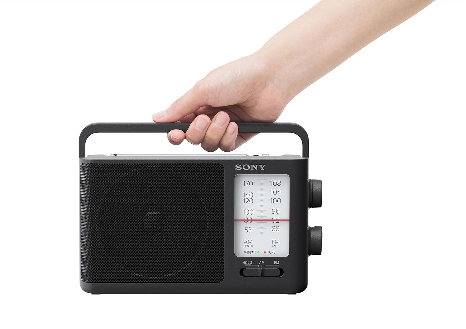 Sony ICF-506 Analog Tuning Portable FM/AM Radio, Black, 2.14 lb: Electronics