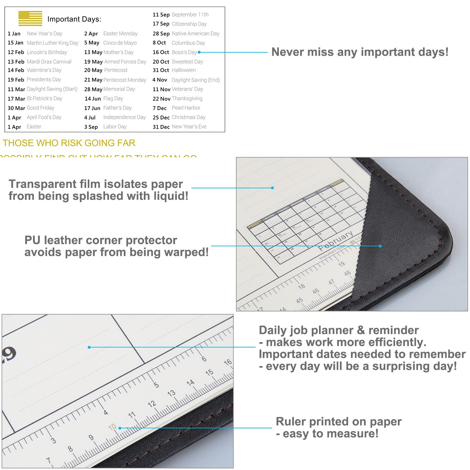 Easy Eagle Calendario 2018 Da Tavolo Planner Mensile