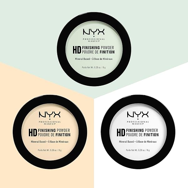 NYX PROFESSIONAL MAKEUP HD FINISHING POWDER, PRESSED SETTING POWDER – TRANSLUCENT