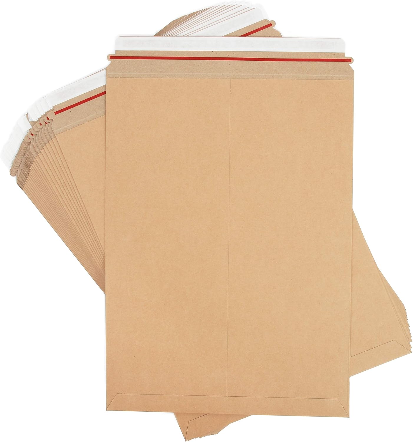 Kraft Rigid Mailer Shipping Envelopes (13 x 18 in, 25 Pack