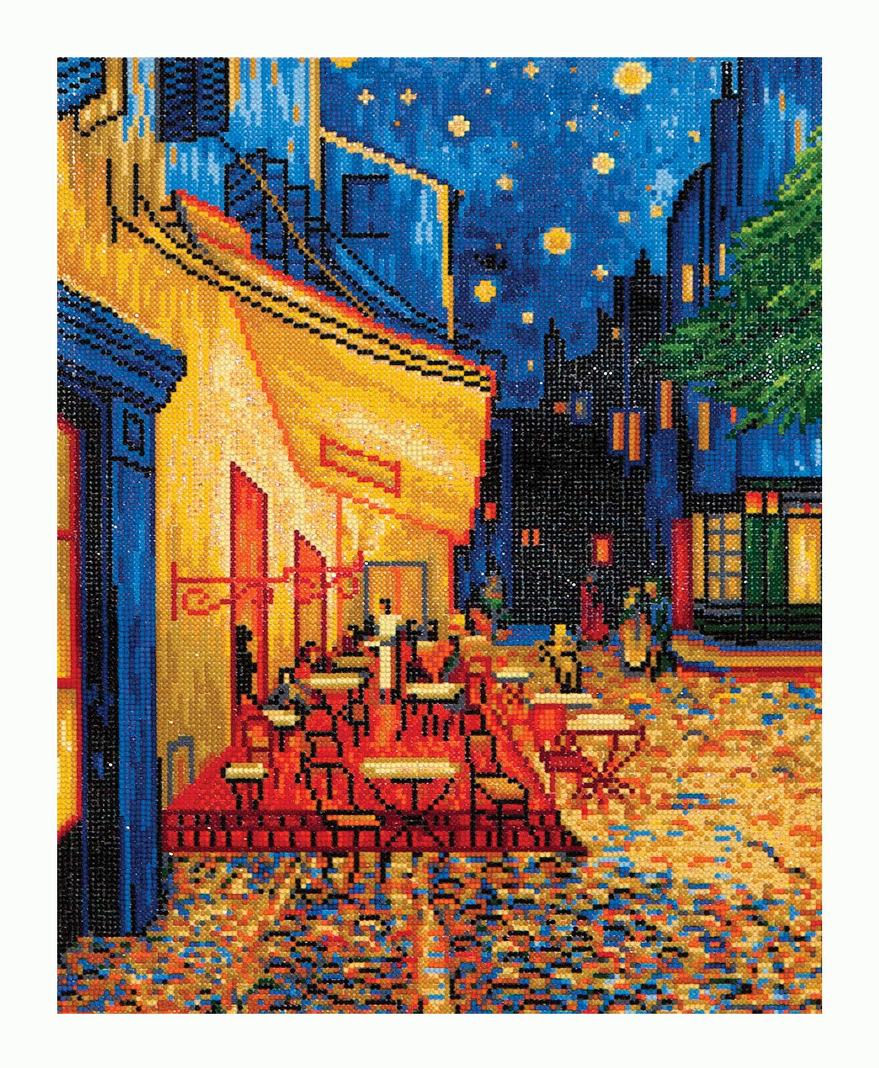 Diamond Dotz Painting Kit: Café at Night (Van Gogh), Assorted, 42x52cm