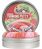 Crazy Aaron's Thinking Putty 4” Tin - Flamingo Feathers Hypercolor - Color Changing Putty, Soft Texture - Never Dries…