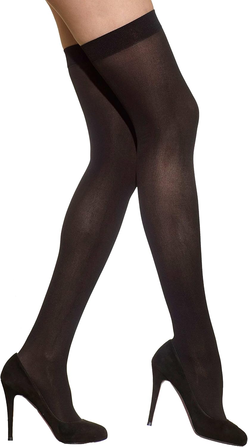 Buy Wisegirls WoMen Nylon HoldUp Stockings (Wstbandblack _Black _Free