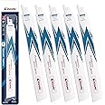 EZARC Reciprocating Saw Blade Bi-Metal Cobalt Sabre Saw Blades for Heavy Metal Cutting 9-Inch 14TPI R926PM+ (5-Pack)