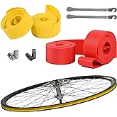 WINDIR 4 Pack Bicycle Rim Liner Strips, Nylon 20'' Bike Tire Liner Tape, Quality Tape Inner Tube Cushion Puncture and Air Leak Resistant for Mountain and Road Bikes (20inchx20mm)