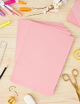 House of Card & Paper Pastel Pink A4 220gsm Coloured Card Pack 100 Sheets HCP140 view 2
