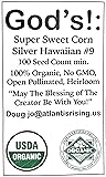 USDA, Organic, Silver, Hawaiian #9, Super, Sweet