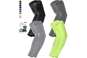BHYTAKI Cooling Compression Arm Sleeves for Men Women,UPF50 UV Sun Protection Sleeves for Work Sport Tattoo Cover Up