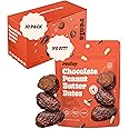 Realsy Peanut Butter Chocolate Filled Medjool Dates, Organic Dates with No Sugar Added, Gluten-Free, Vegan, Good Source of Fiber, Low Glycemic Index, All Natural Healthy Snack, (10 Pack)
