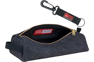 RE ROUGH ENOUGH Rough Enough Small Tool Bag Pouch for Motorcycle Accessories Bike Tool Kit Small Parts Accessory Set Organizer with Zipper Handle Canvas Black