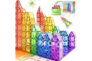 Magnetic Tiles Kids Toys STEM Magnet Toy for Toddler Magnetic Blocks Building Preschool Learning Sensory Montessori Toys for 