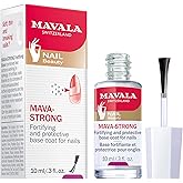 MAVALA Mava-Strong Fortifying Base Coat | Healthy Nails | Strengthens and Protects Damaged Nails | Reduces Micro-Flaking and Dehydration | Colorless, Shiny 0.3 Ounce