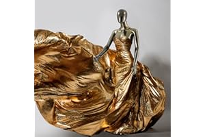 FURNDOOR Female Mannequin Full Body Bronze - 70”Realistic Mannequin Display with Adjustable Head and Arms,Dull Polish Detachable Manequins Stand Metal Base