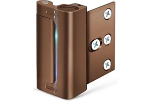 EVERPLUS Door Reinforcement Lock Home Security - Door Locks for Kids Safety Childproof Door Latch Guard with 3" Stop Withstand 800 lbs Inward Swinging Front Door Upgrade Night Lock Prevent Unauthorized Entry