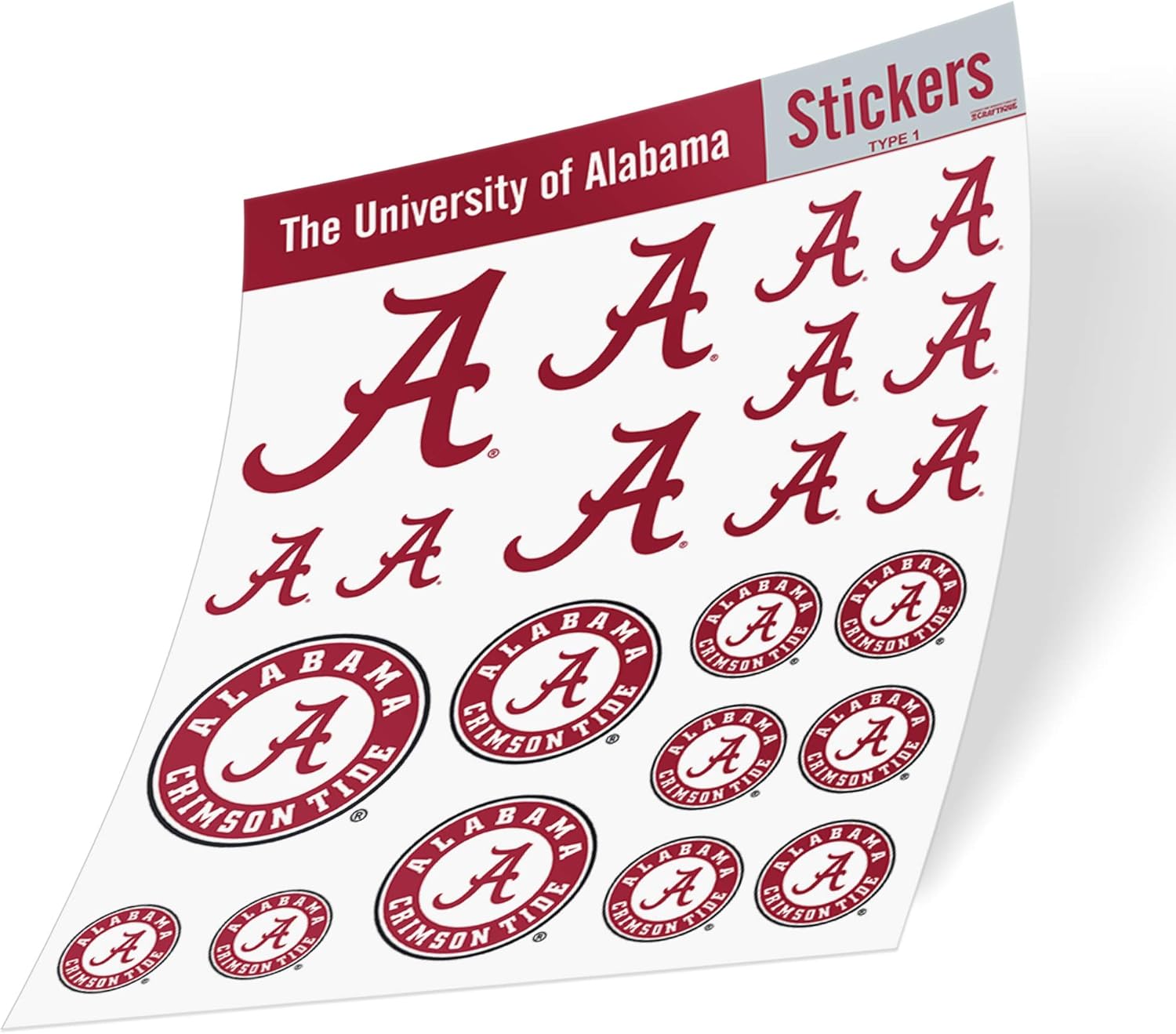 University of Alabama Vinyl Decal Laptop Water Bottle Car Scrapbook