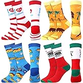 Skicuff 8 Pairs California Crew Socks Colorful Funny Travel & Cities Souvenir California City Socks for Birthday Christmas Men Women Gifts
